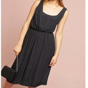 Anthropologie Maeve Sloan Dress XL Midi Goddess Draped Faux Wrap Skirt